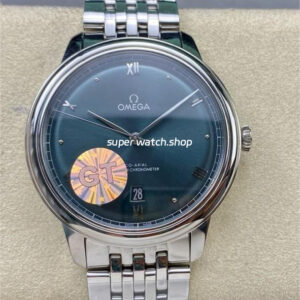 GT Factory Omega De Ville Prestige 434.10.40.20.10.001 40mm Full Steel Point Roman Number Green Dial