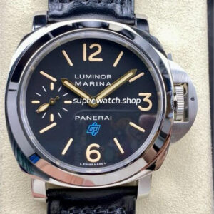 HW Factory Panerai Luminor Base Logo Pam 00634 44mm Steel Leather Strap Arabic Numerals Black Dial