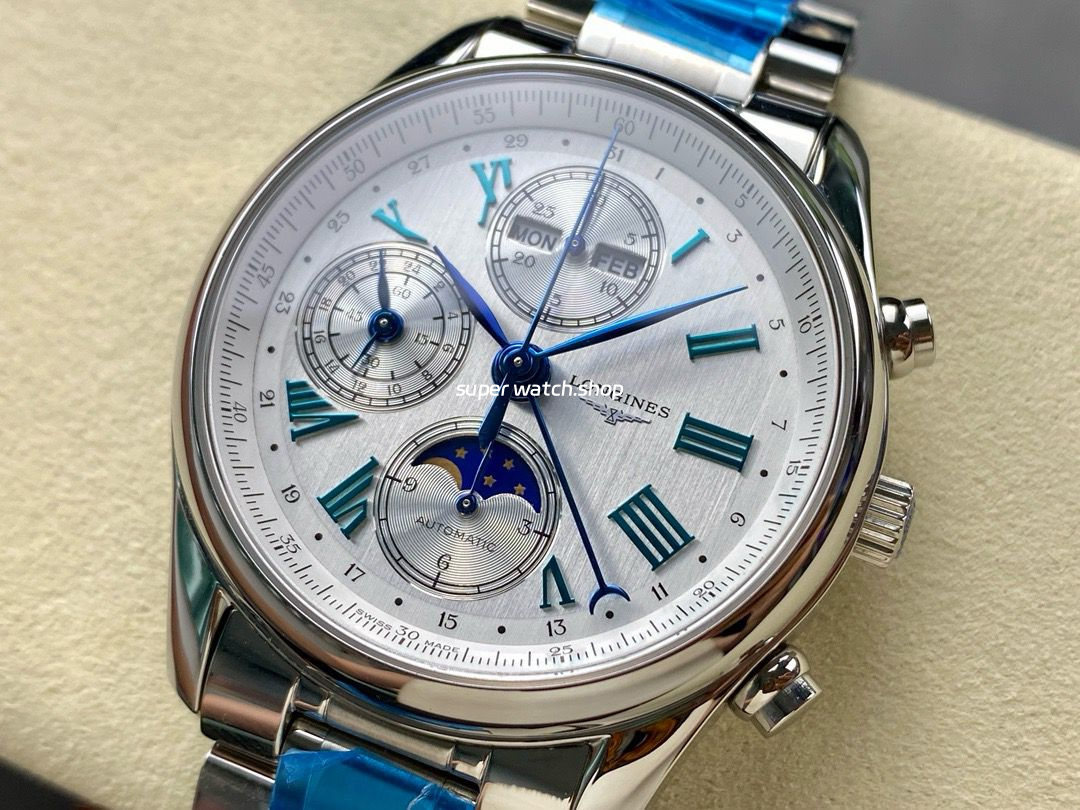 LGS Factory Longines Master Collection Moonphase L2.673.4.71.6 40mm Full Steel Roman Numerals Silver Dial - Image 3