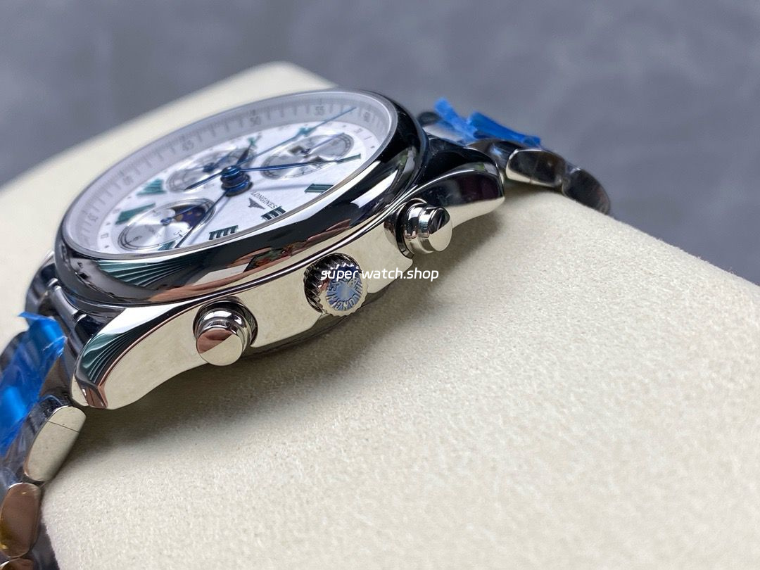 LGS Factory Longines Master Collection Moonphase L2.673.4.71.6 40mm Full Steel Roman Numerals Silver Dial - Image 7