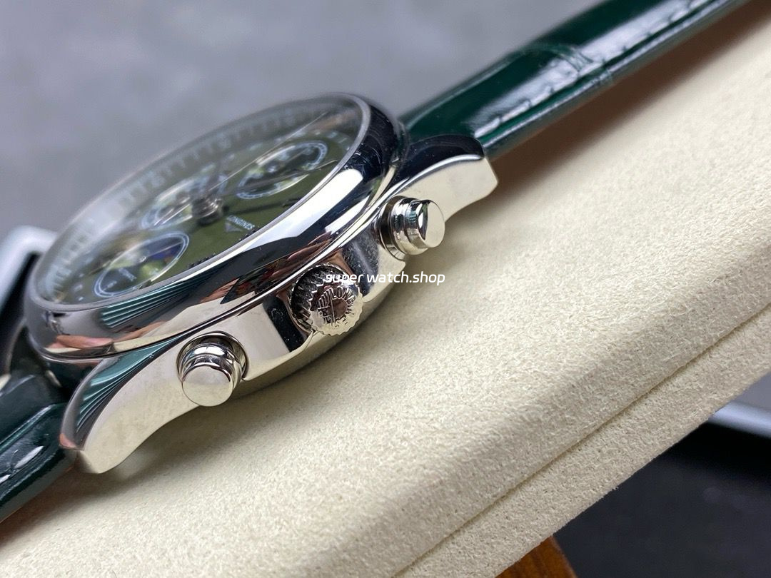 LGS Factory Longines Master Collection Moonphase L2.773.4.61.2 40mm Steel Leather Strap Roman Numerals Green Dial - Image 6