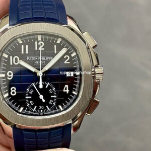 MMA Factory Patek Philippe Aquanaut 42.2mm 5968A-001 Blue Rubber Strap Blue Dial