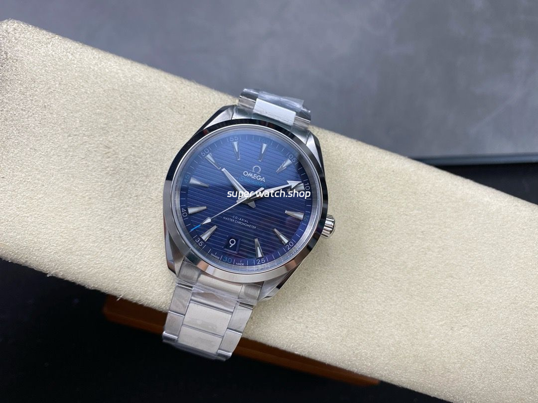N1 Factory Omega Seamaster Aqua Terra Master Co-Axial Chronometer 220.10.41.21.03.001 41.5mm Full Steel Blue Dial - Image 4