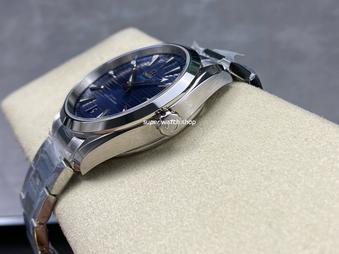 N1 Factory Omega Seamaster Aqua Terra Master Co-Axial Chronometer 220.10.41.21.03.001 41.5mm Full Steel Blue Dial - Image 6