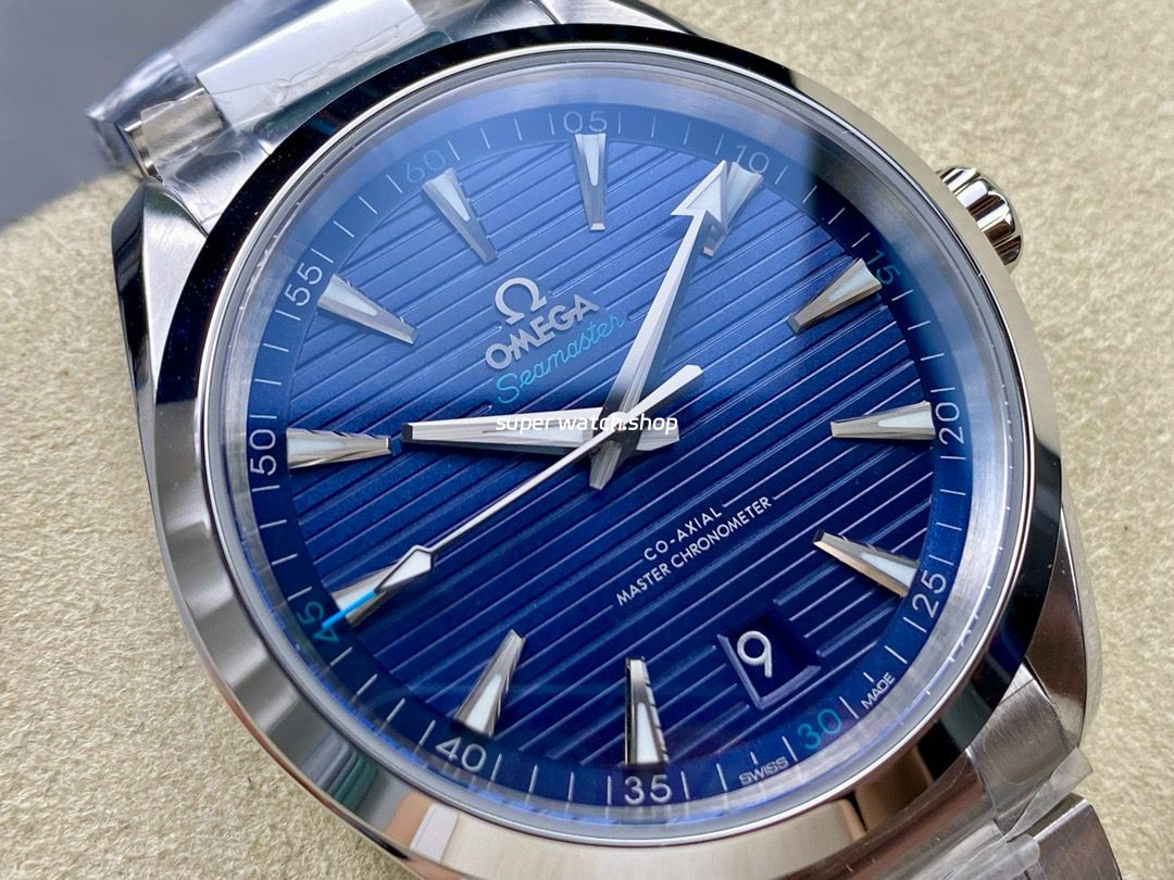N1 Factory Omega Seamaster Aqua Terra Master Co-Axial Chronometer 220.10.41.21.03.001 41.5mm Full Steel Blue Dial - Image 2