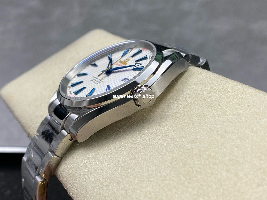 N1 Factory Omega Seamaster Aqua Terra Master Co-Axial Chronometer 41.5mm Full Steel White Dial - Image 6