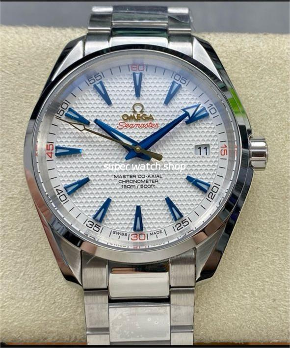 N1 Factory Omega Seamaster Aqua Terra Master Co-Axial Chronometer 41.5mm Full Steel White Dial