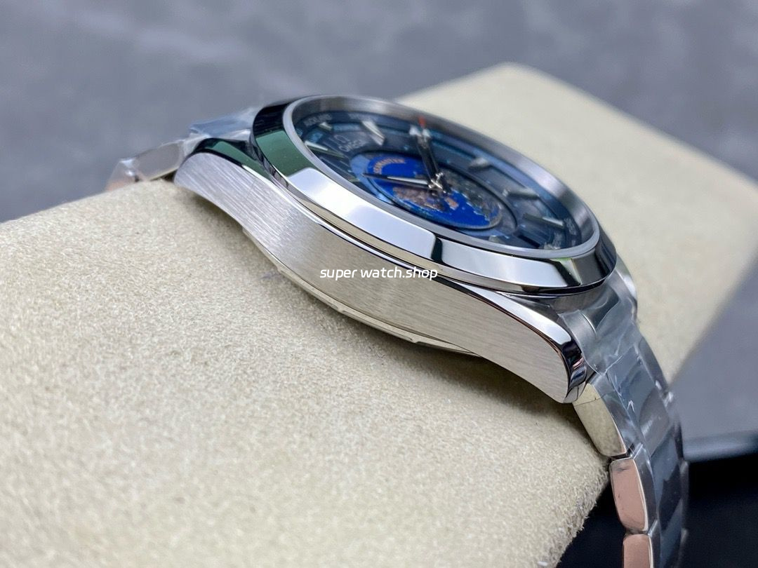 N1 Factory Omega Seamaster Aqua Terra World Time 220.10.43.22.03.001 43mm Full Steel Blue Dial - Image 5
