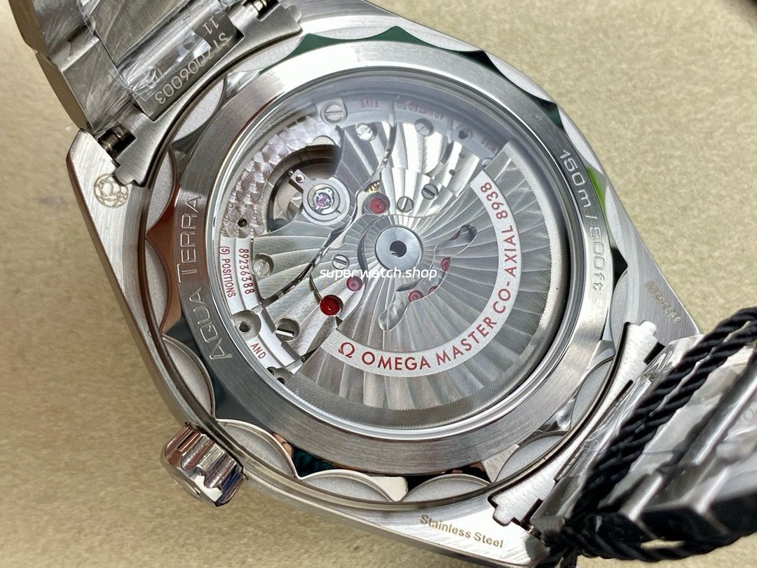N1 Factory Omega Seamaster Aqua Terra World Time 220.10.43.22.03.001 43mm Full Steel Blue Dial - Image 7