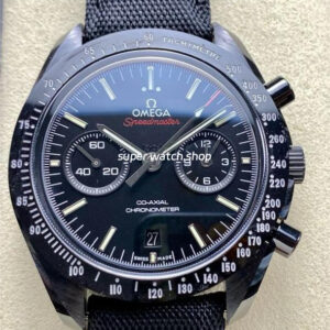N1 Factory Omega Speedmaster Dark Side Of The Moon 311.92.44.51.01.003 44.25mm Ceramic Canvas Strap Black Dial