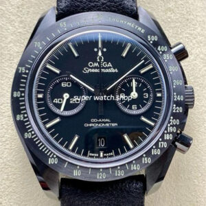 N1 Factory Omega Speedmaster Dark Side Of The Moon 311.92.44.51.01.004 44.25mm Ceramic Leather Strap Black Dial