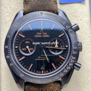 N1 Factory Omega Speedmaster Dark Side Of The Moon 311.92.44.51.01.006 44.25mm Ceramic Leather Strap Black Dial