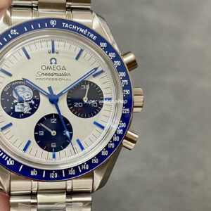 N1 Factory Omega Speedmaster Silver Snoopy Award 50th Anniversary 310.32.42.50.02.001 42mm Full Steel Line Strap White Dial