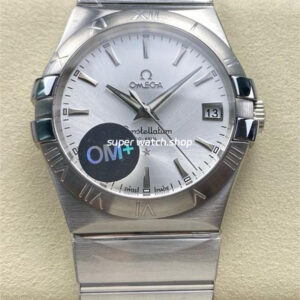 OM+ Factory Omega Constellation Men 123.10.38.21.02.001 38mm Full Steel Silver Dial