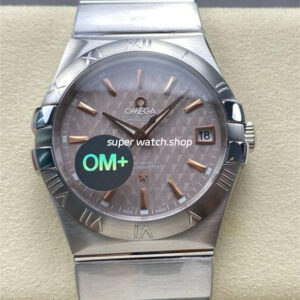 OM+ Factory Omega Constellation Men 123.10.38.21.06.002 38mm Full Steel Pink Dial