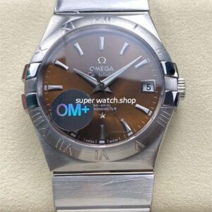 OM+ Factory Omega Constellation Men 123.10.38.21.10.001 38mm Full Steel Brown Dial
