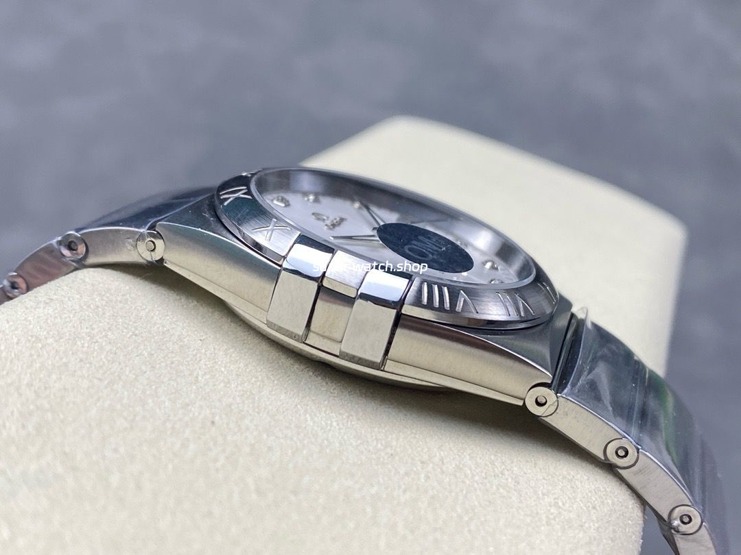 OM+ Factory Omega Constellation Men 123.10.38.21.52.001 38mm Full Steel Diamond Silver Dial - Image 6