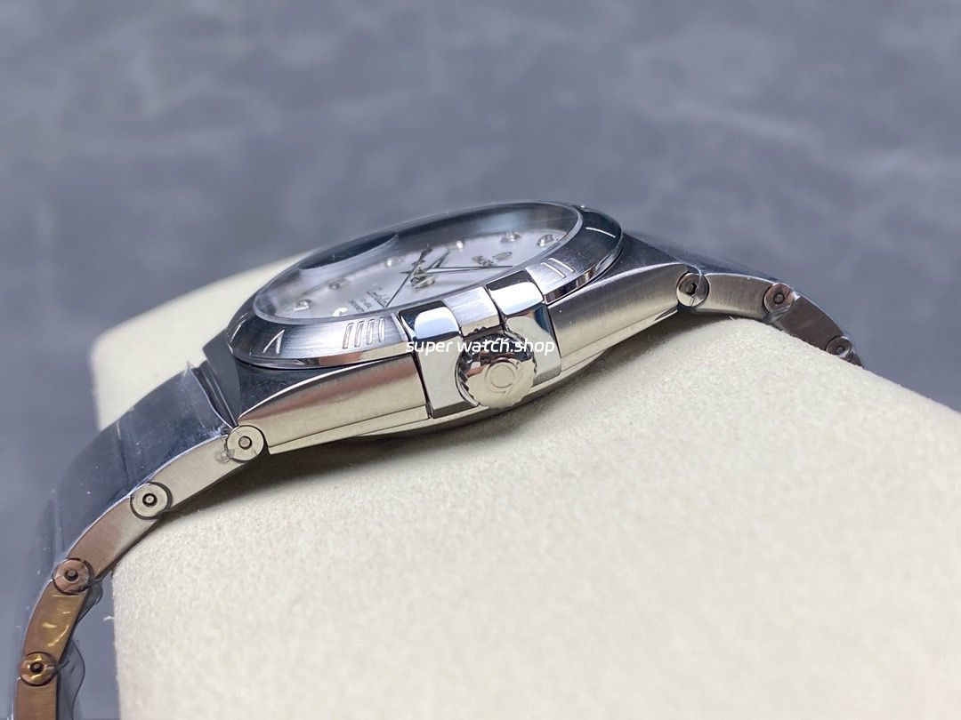 OM+ Factory Omega Constellation Men 123.10.38.21.52.001 38mm Full Steel Diamond Silver Dial - Image 7