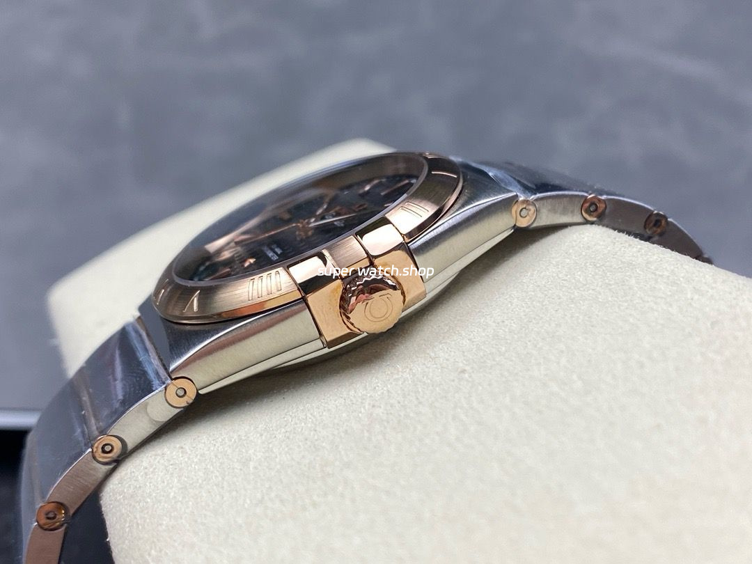 OM+ Factory Omega Constellation Men 123.20.38.21.01.001 38mm Rose Gold Steel Black Dial - Image 7