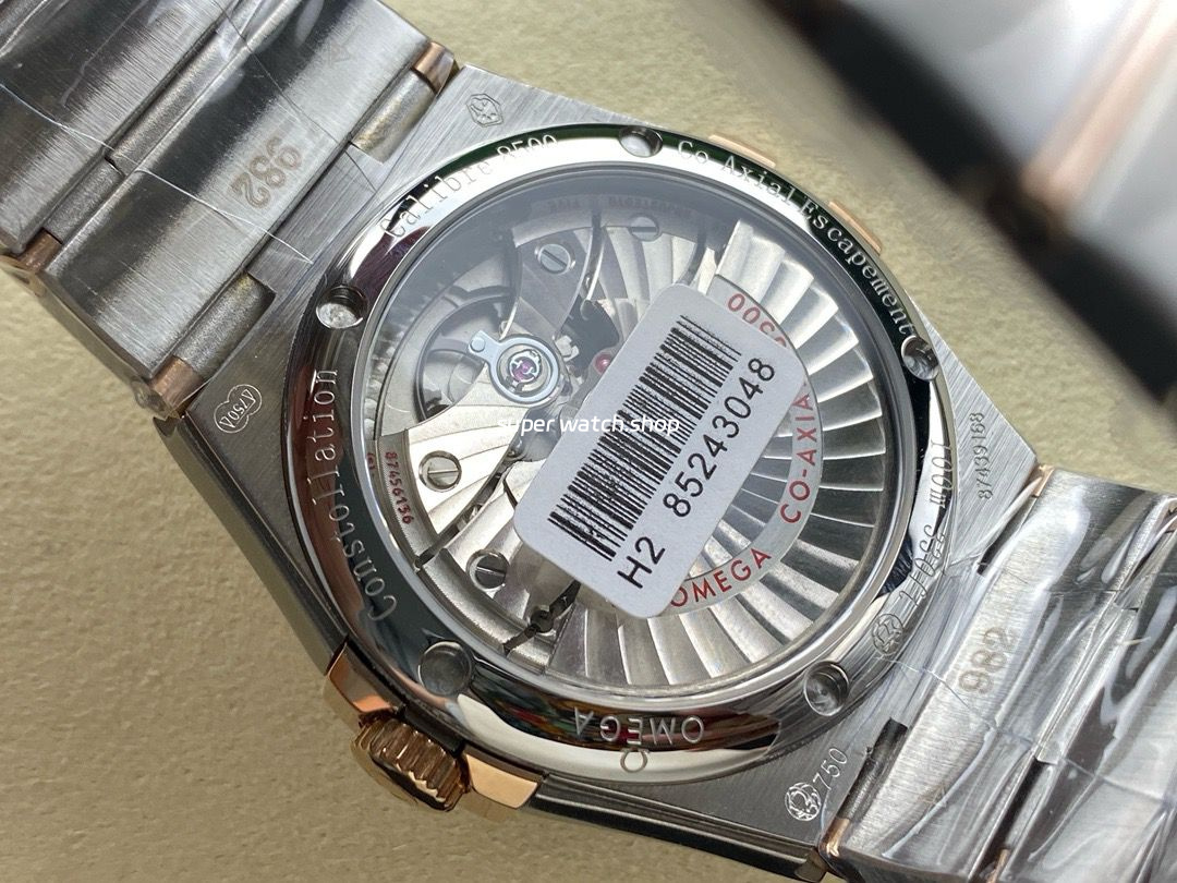OM+ Factory Omega Constellation Men 123.20.38.21.01.001 38mm Rose Gold Steel Black Dial - Image 8