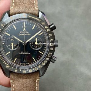 OM Factory Omega Speedmaster Dark Side Of The Moon 311.92.44.51.01.006 44.25mm Ceramic Leather Strap Black Dial