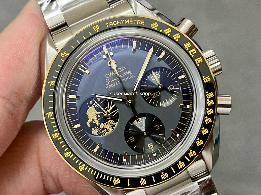 OM Factory Omega Speedmaster Professional Moonwatch 310.20.42.50.01.001 42mm Full Steel Black Dial - Image 2