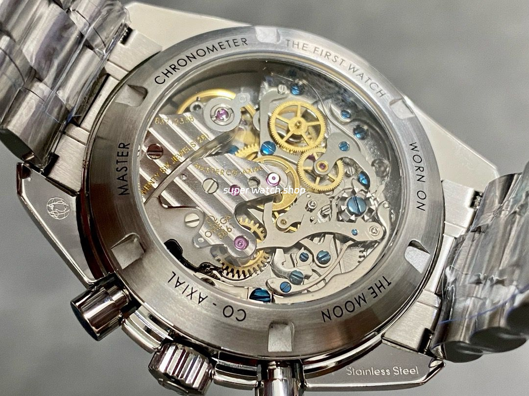 OM Factory Omega Speedmaster Professional Moonwatch 310.30.42.50.04.001 42mm Full Steel White Dial - Image 7