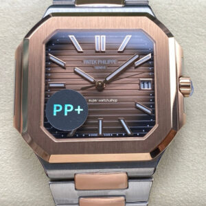 PP+ Factory Patek Philippe Cubitus 5821 45mm Half Rose Gold Brown Dial
