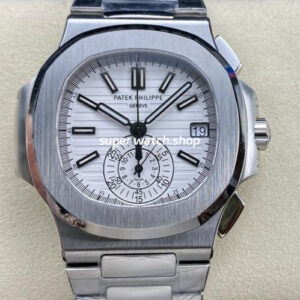 PPF Factory Patek Philippe Nautilus 5980 40.5mm Full Steel White Dial