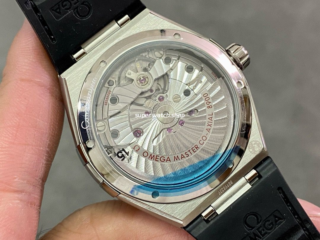 SBF Factory Omega Constellation Co-Axial Master Chronometer 131.33.41.21.06.001 41mm Steel Leather Strap Silver Dial - Image 7