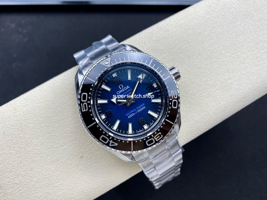 SBF Factory Omega Seamaster Ultra Deep 6000M 215.30.46.21.03.001 45.5mm Full Steel Blue Dial - Image 4