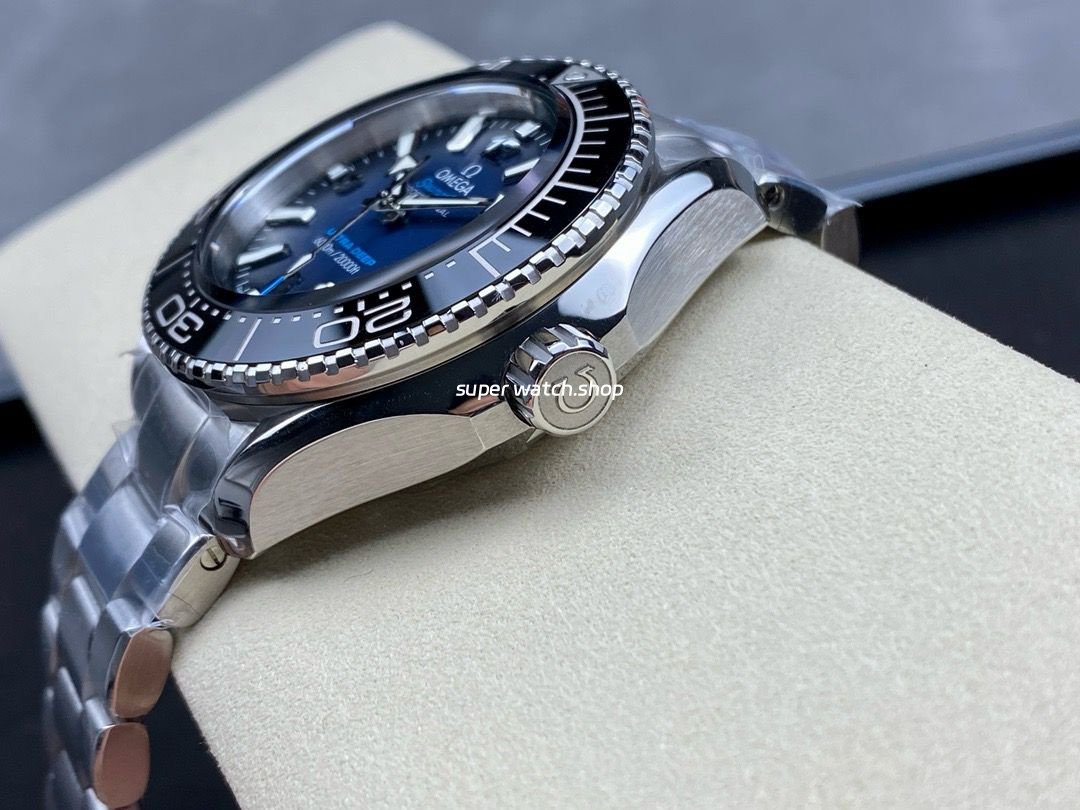 SBF Factory Omega Seamaster Ultra Deep 6000M 215.30.46.21.03.001 45.5mm Full Steel Blue Dial - Image 7