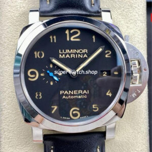 TTF Factory Panerai Luminor Marina 1950 3 Days Automatic PAM01359 Steel Leather Strap Arabic Numerals Black Dial