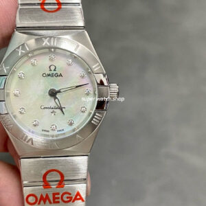 TW Factory Omega Constellation Quartz 123.10.27.60.55.001 27mm Full Steel Mother Of Pearl Dial