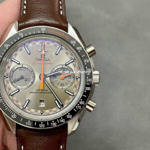 TW Factory Omega Speedmaster Racing 329.32.44.51.06.001 44.25mm Steel Leather Strap Silver Strap