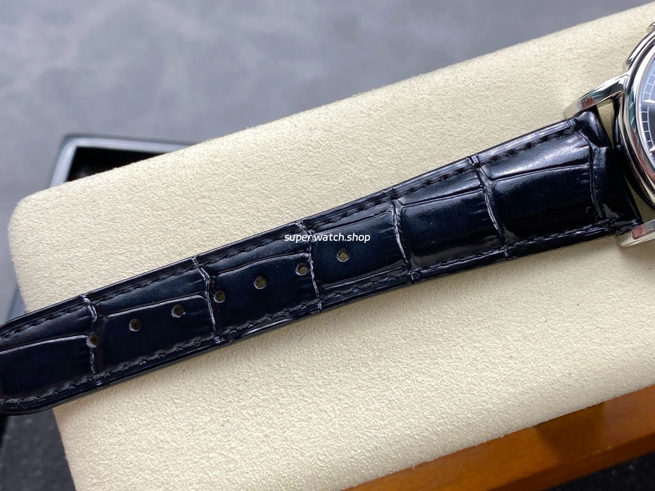 TW Factory Patek Philippe Calatrava 5078G-010 40mm Steel Calfskin Strap Black Dial - Image 9