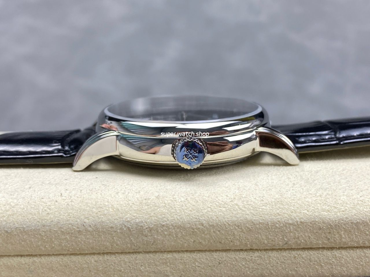 TW Factory Patek Philippe Calatrava 5078G-010 40mm Steel Calfskin Strap Black Dial - Image 6
