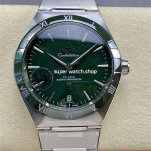 V+ Factory Omega Constellation 131.30.41.21.99.002 41mm Green Ceramic Bezel Full Steel Meteorites Green Dial