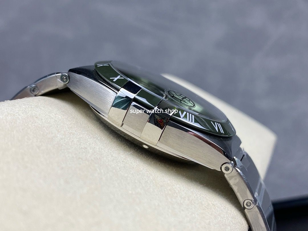 V+ Factory Omega Constellation 131.30.41.21.99.002 41mm Green Ceramic Bezel Full Steel Meteorites Green Dial - Image 6