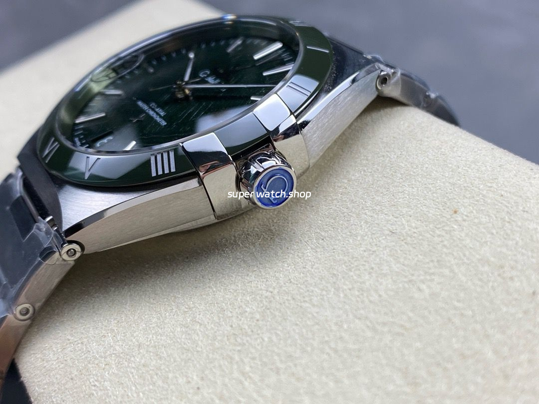 V+ Factory Omega Constellation 131.30.41.21.99.002 41mm Green Ceramic Bezel Full Steel Meteorites Green Dial - Image 7