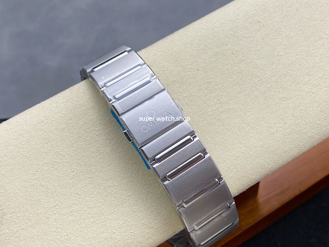 V+ Factory Omega Constellation 131.30.41.21.99.003 41mm Silver Titanium Bezel Full Steel Meteorites Blue Dial - Image 9