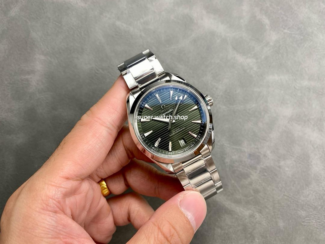 VS Factory Omega Seamaster Aqua Terra 220.10.41.21.01.001 41mm Full Steel Olive Green Dial - Image 4