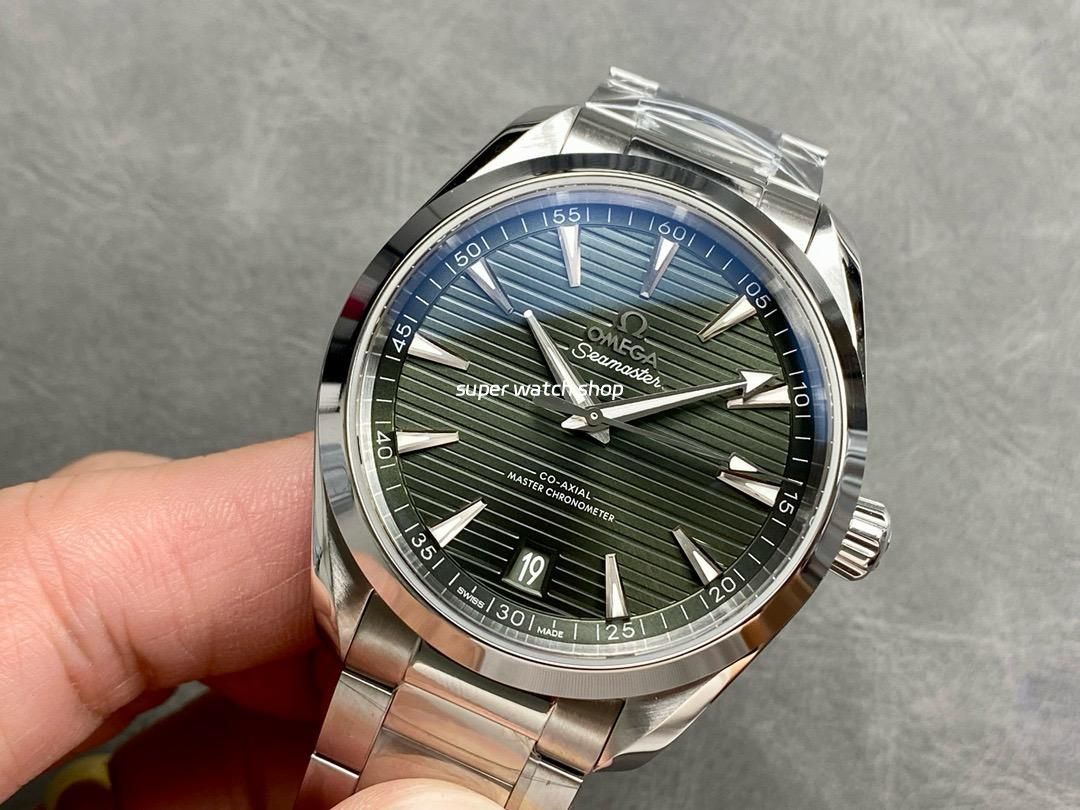 VS Factory Omega Seamaster Aqua Terra 220.10.41.21.01.001 41mm Full Steel Olive Green Dial - Image 3