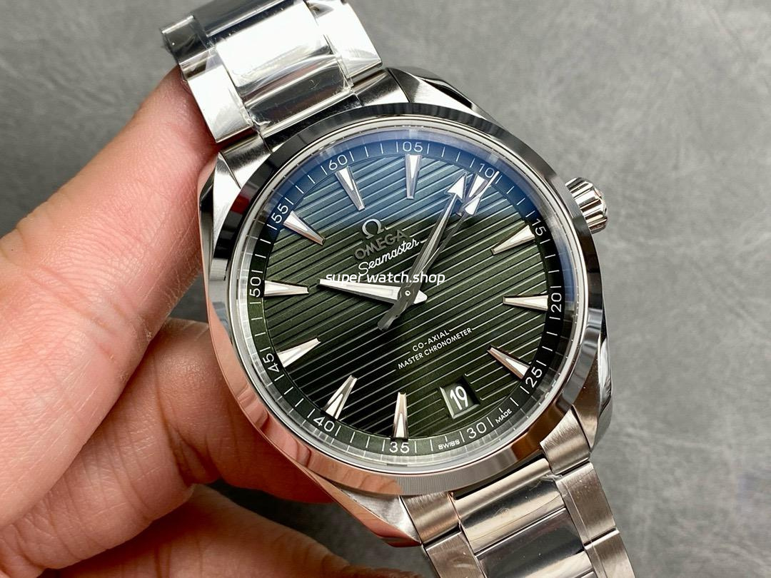 VS Factory Omega Seamaster Aqua Terra 220.10.41.21.01.001 41mm Full Steel Olive Green Dial - Image 2