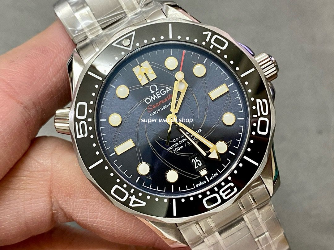 VS Factory Omega Seamaster Diver 300M 210.22.42.20.01.004 James Bond 007 Limited Edition 42mm Full Steel Black Dial - Image 2