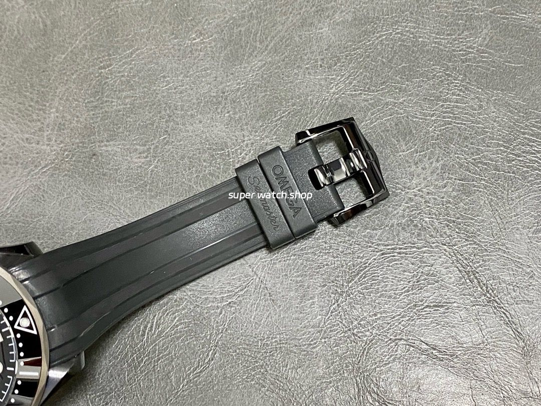 VS Factory Omega Seamaster Diver 300M 210.92.44.20.01.001 43.5mm Ceramic Rubber Strap Black Dial - Image 8
