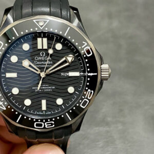 VS Factory Omega Seamaster Diver 300M 210.92.44.20.01.001 43.5mm Ceramic Rubber Strap Black Dial