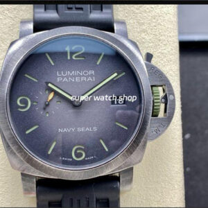 VS Factory Panerai Luminor 1950 Navy Seals PAM01412 44mm Steel Rubber Strap Grey Dial