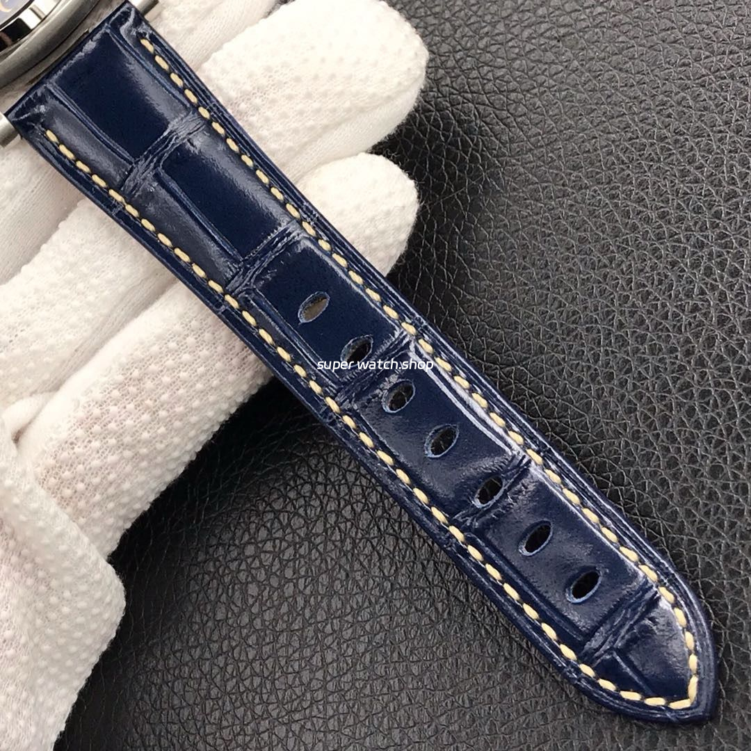 VS Factory Panerai Luminor Due PAM00927 42mm Titanium Leather Strap Blue Dial - Image 8