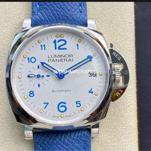 VS Factory Panerai Luminor Due Pam 00906 42mm Steel Leather Strap White Dial
